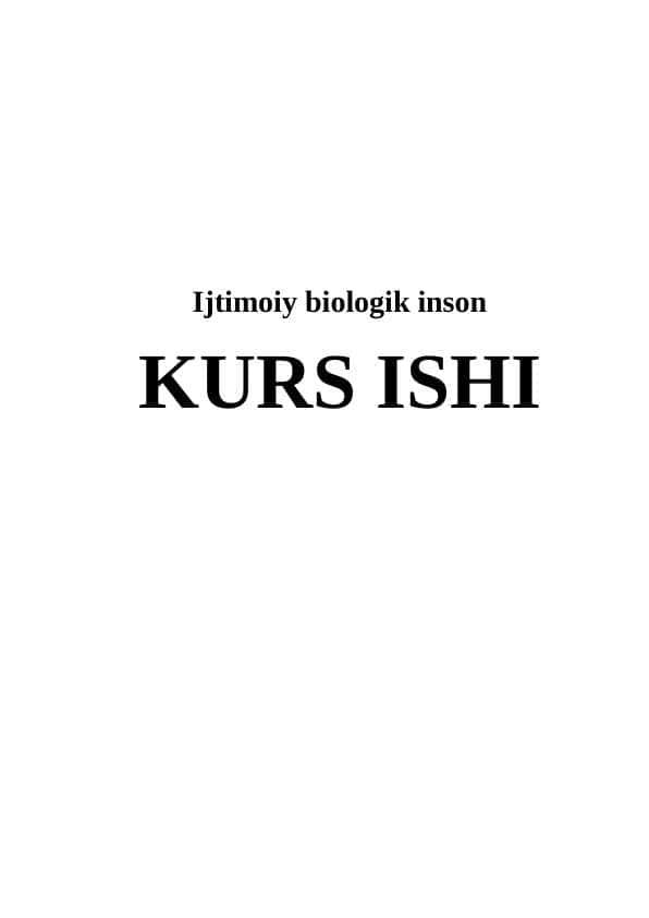 Ijtimoiy biologik inson 1