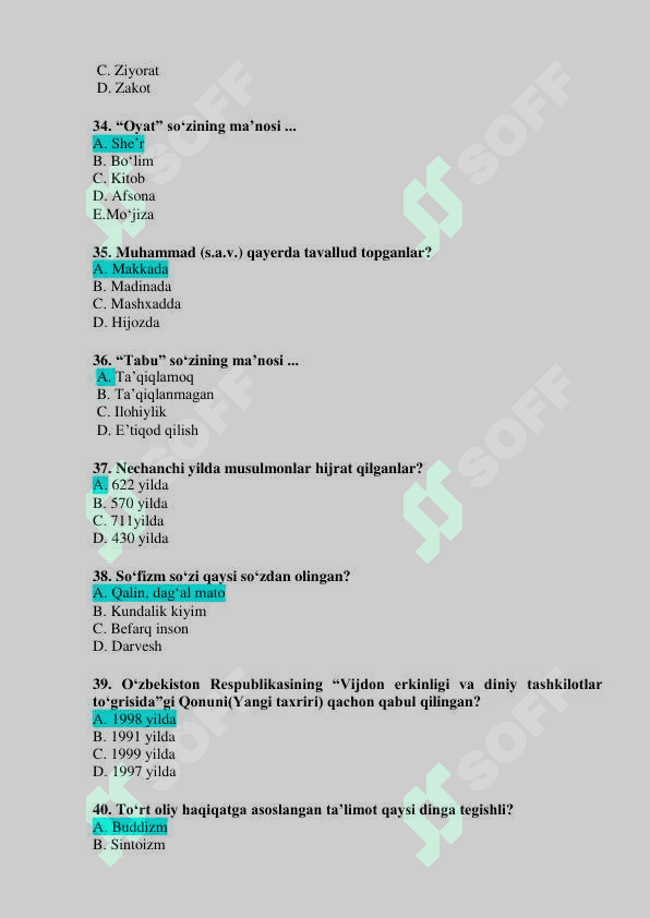 TATU BAZA DINSHUNOSLIK FANIDAN. 6