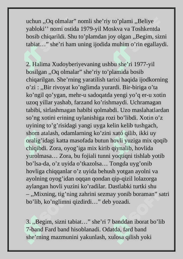 Begim sizni tabiat she’ri tahlili - Halima Xudoyberdiyeva 3