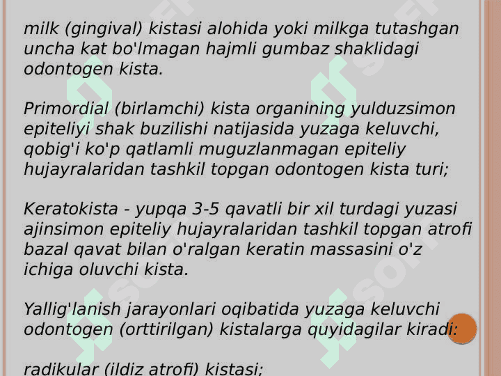 Odontogen kistalar 6