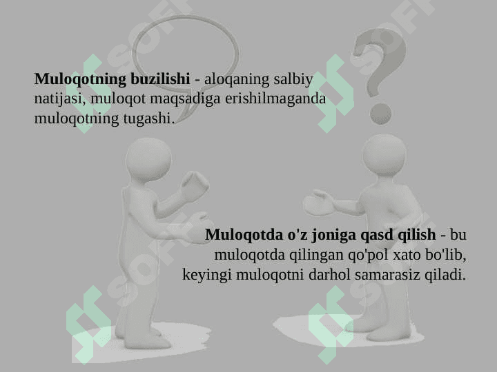 Ishontirishning og’zaki ta’sir etish turlari 5