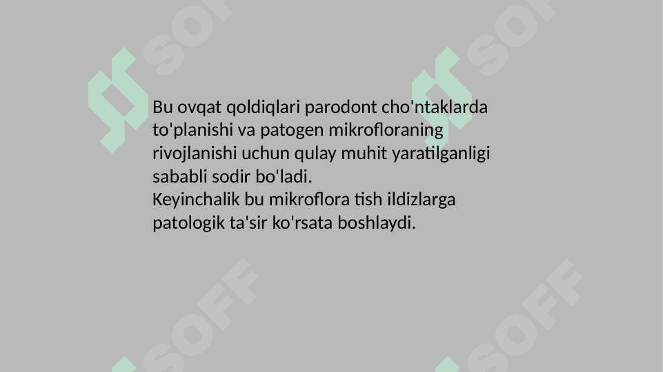 Tish cho'kmalarining parodont     yallig'lanishidagi ishtiroki 4