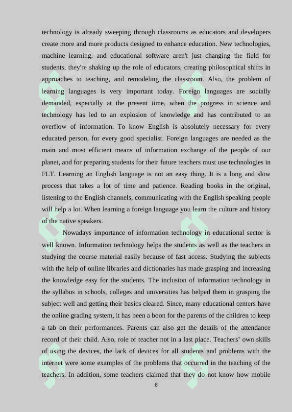 Using Web materials in the language classroom 8