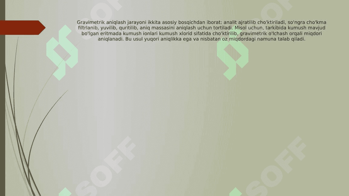 Gravimetrik usulda BaCl2 2H2O tarkibidagi kristalizasion suvni massa ulushini aniqlash 4