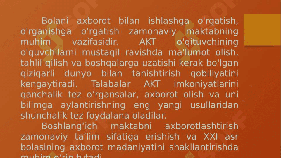 Ta'limda AKT va interaktiv texnologiyalardan foydalanish 1