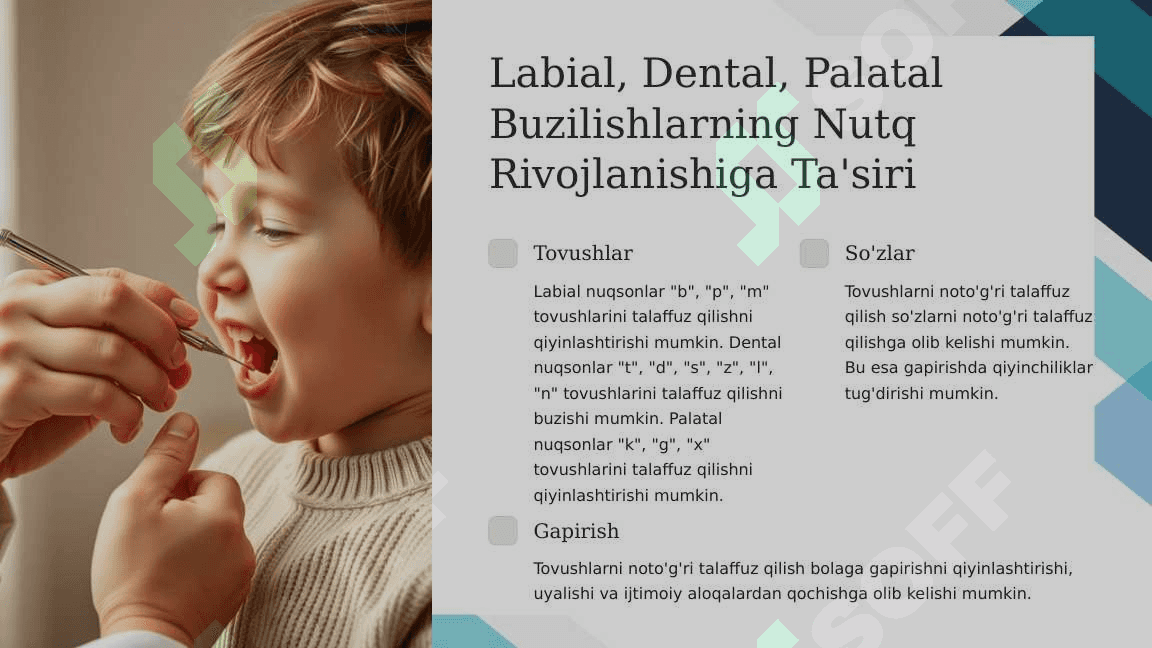 Tayanch harakat apparatining buzilishlari qibatidagi nutq rivojlanishini tashxislash 3