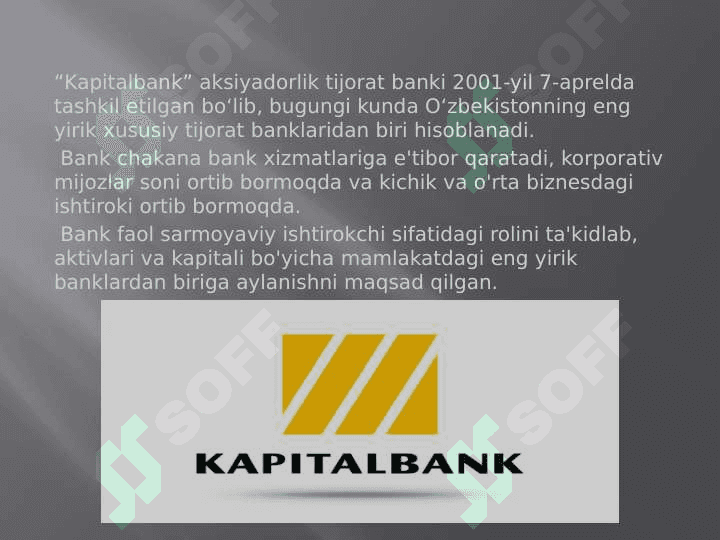 “Kapitalbank"aksiyadorlik tijorat banki 3