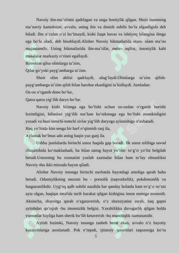 ALISHER NAVOIYNING PEDAGOGIK QARASHLARI 5
