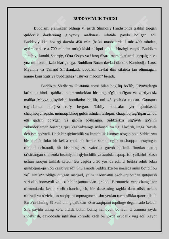 Buddaviylik dinining paydo boʻlish tarixi, asosiy taʼlimotlari, oqimlari  va manbalari. #4 2