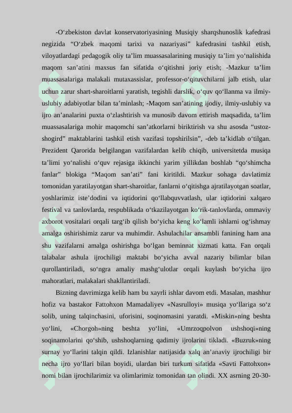 O'zbekiston xalq xofizi Fattaxon Mamadaliyevning maqom va katta ashula ijro qilish uslublari 4