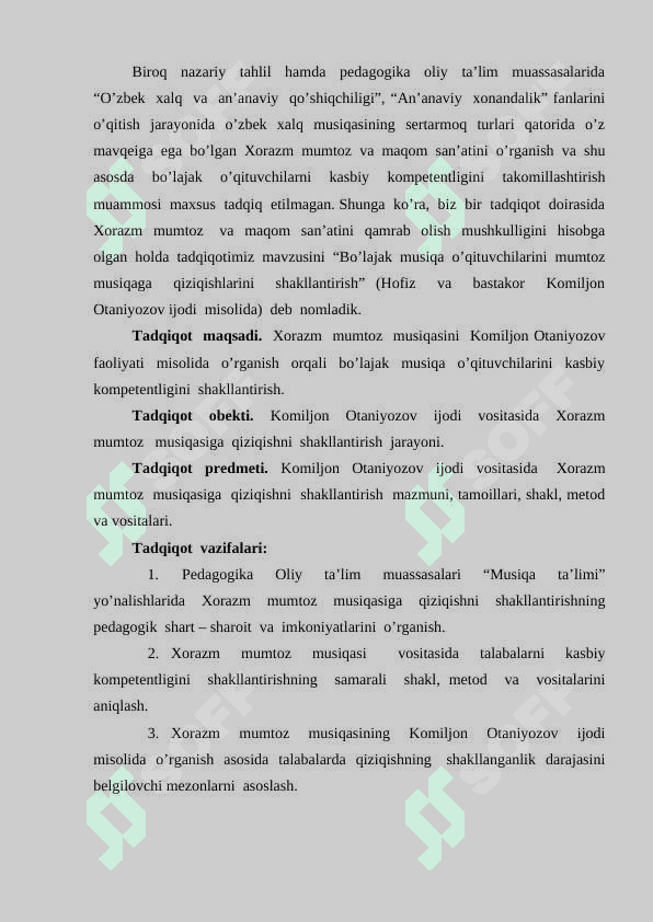 O'zbekiston xalq artisti Komiljon Otaniyozov ijod yo'lidagi musiqiy na'munalarning ijtimoiylashuvi va ta'siri 5