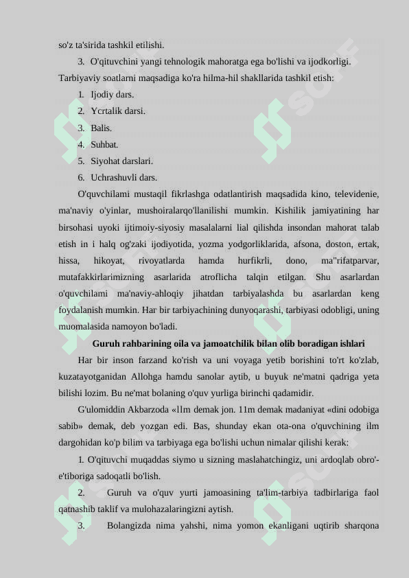O'quvchilarda intizomlilikni tarbiyalashning usul va metodlari  24 4