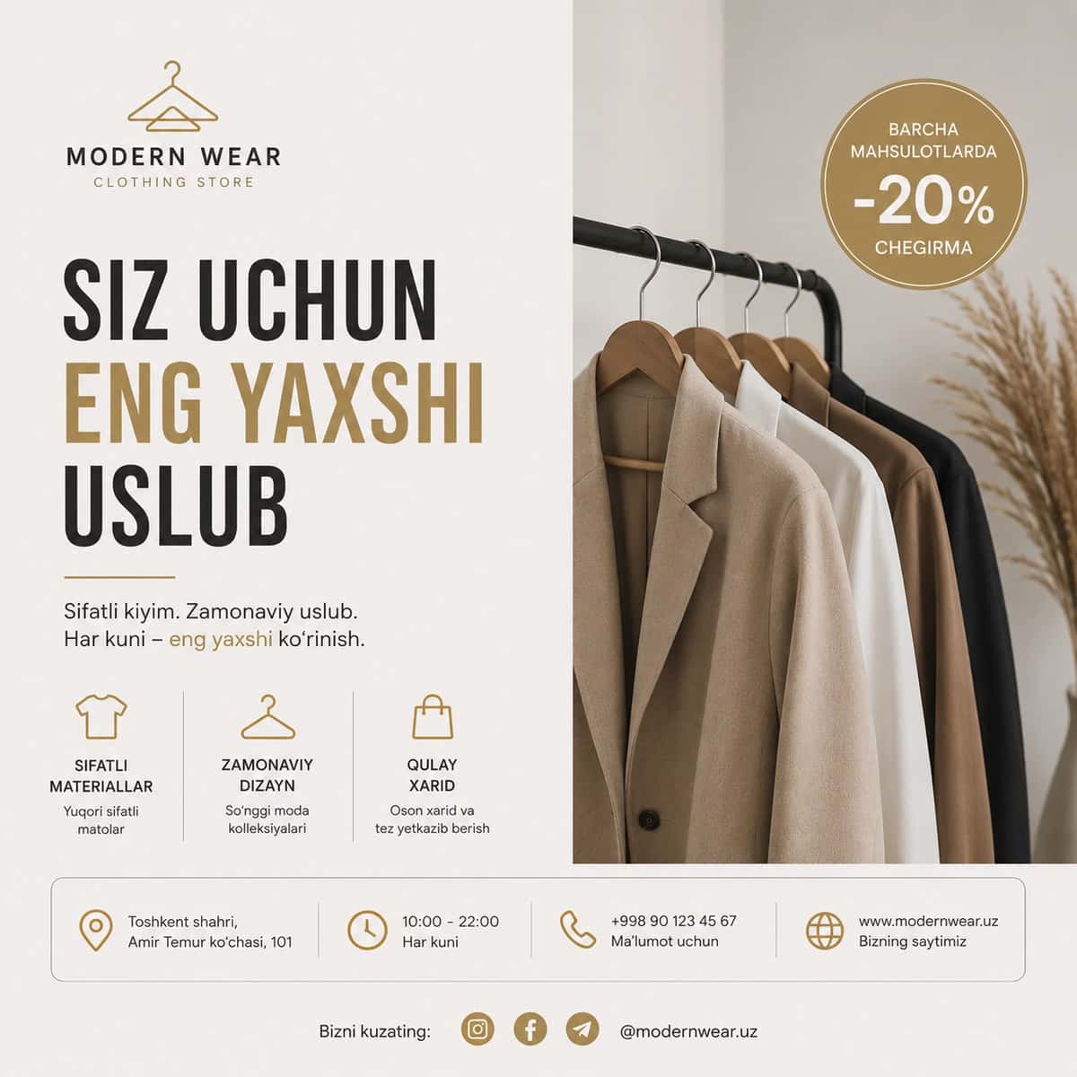 Instagram Poster Design | Minimalism Style 1