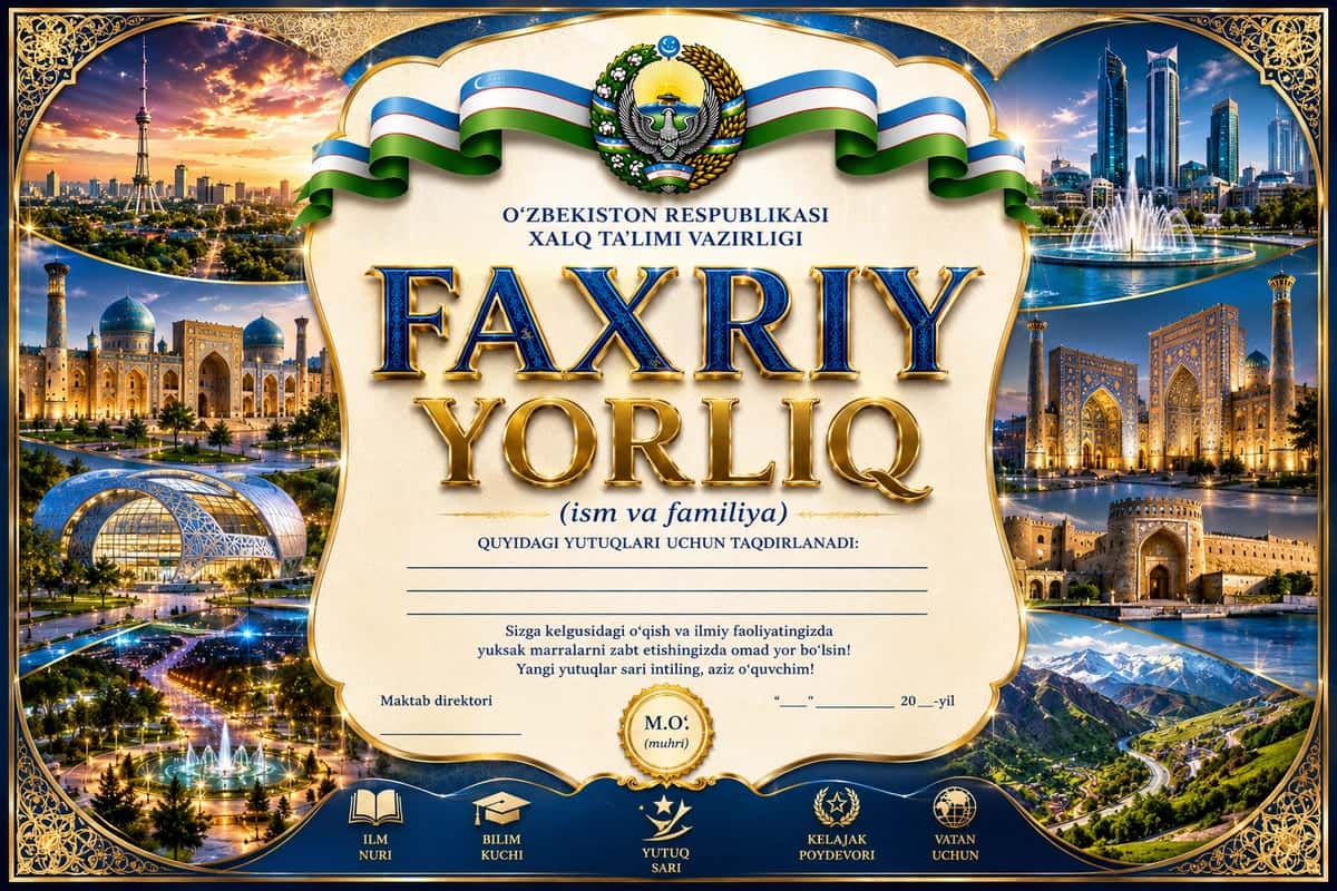 Faxriy yorliq 1