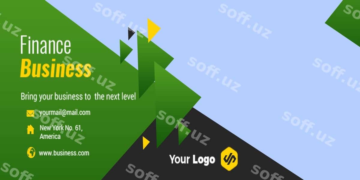 Moliya biznes baner dizayni | Finance business banner design 1