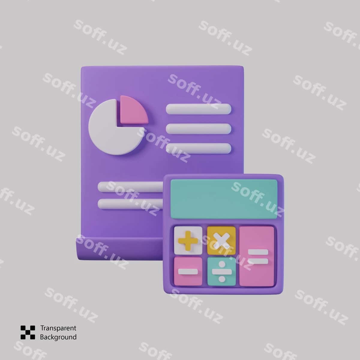 Moliyalik hisob 3d render ikon | Finance calculation 3d render icon 1