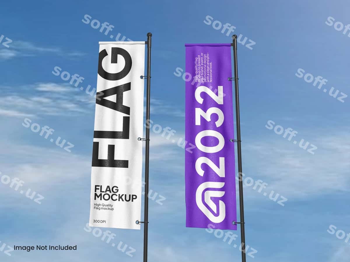 Bayroq namunasi | Flag mockup 1