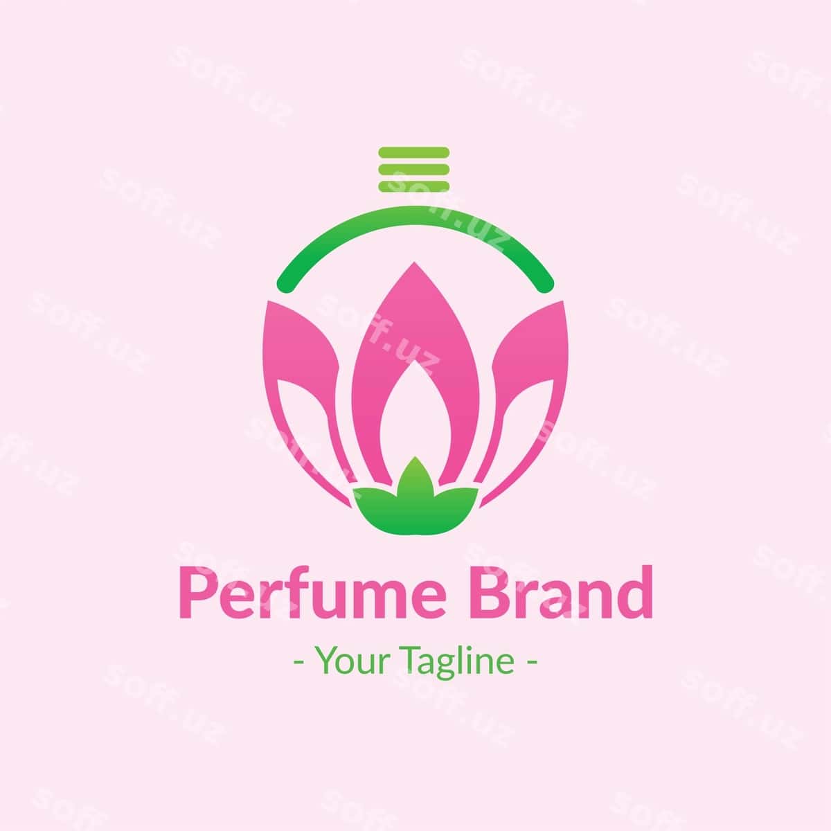 Gul perfumasi logotipi | Flower perfume logo 1