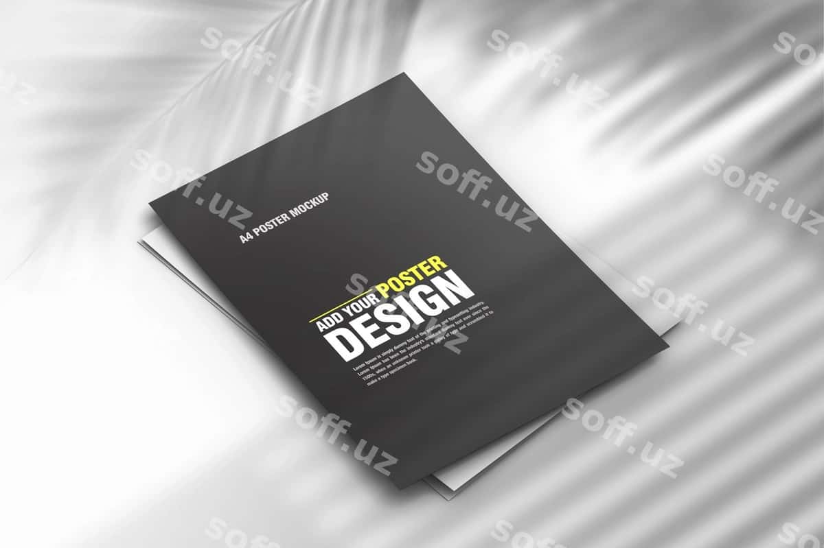 Flyer poster namuna | Flyer poster mockup 1