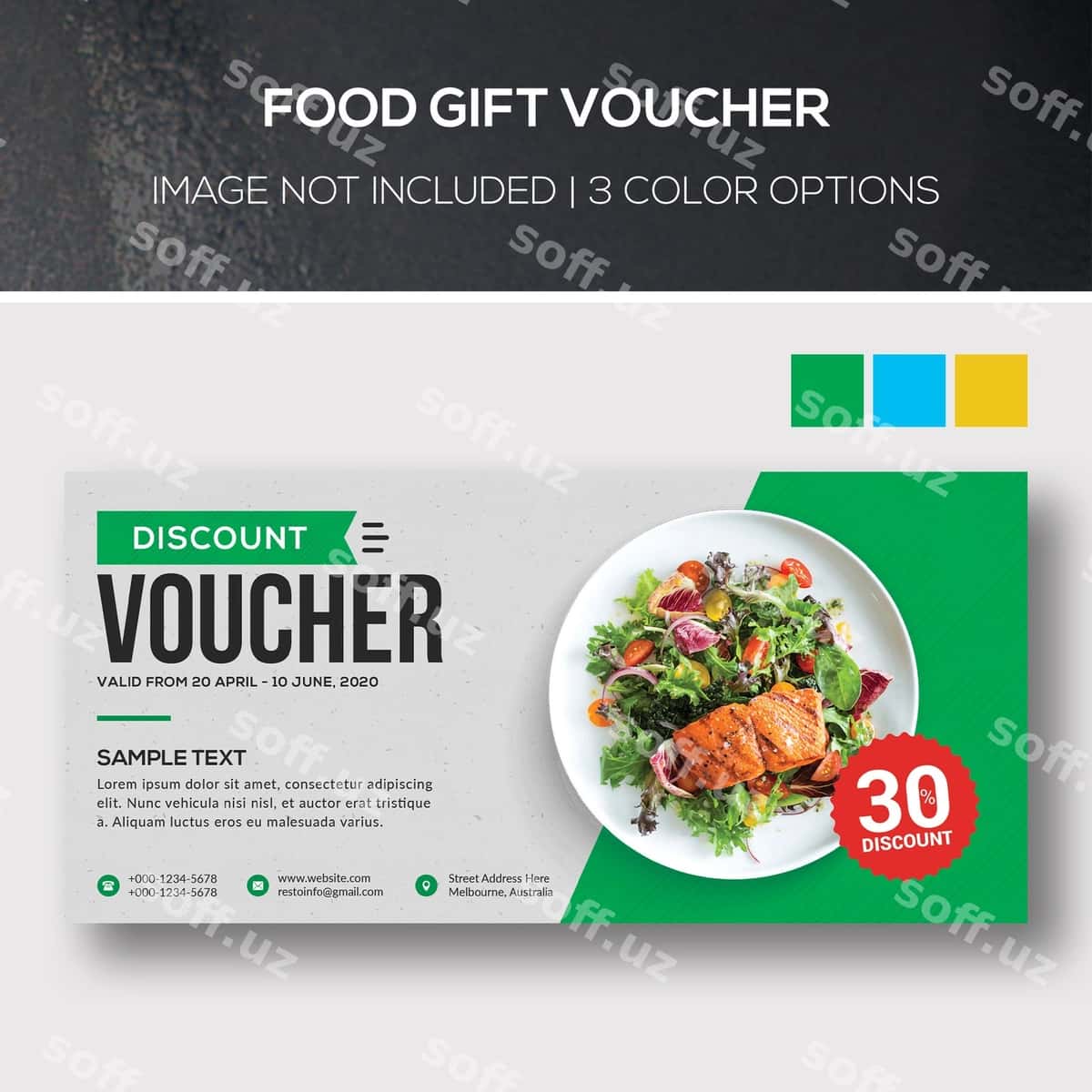 Ovqat sovg'a voucheri | Food gift voucher 1
