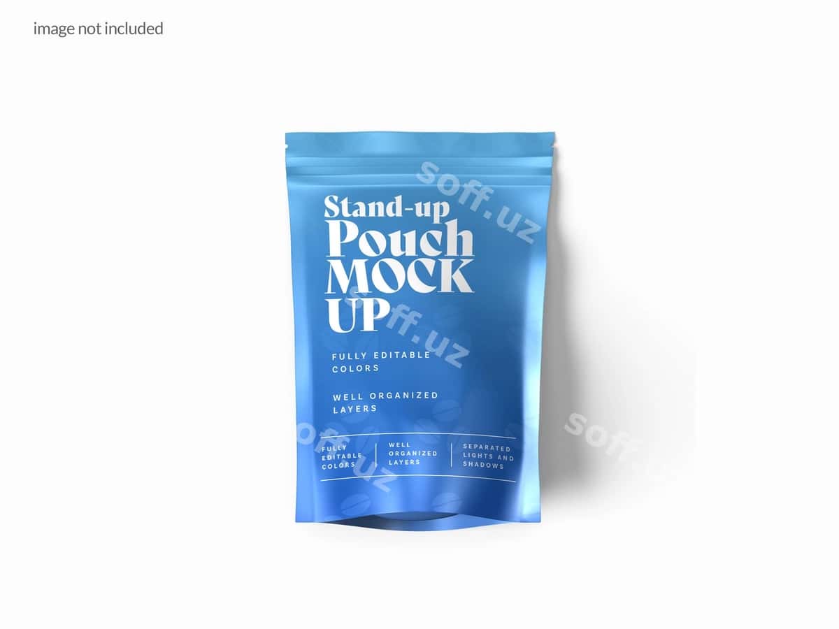 Ovqat qadoqlash poʻchka namunasi | Food packaging bag mock 1