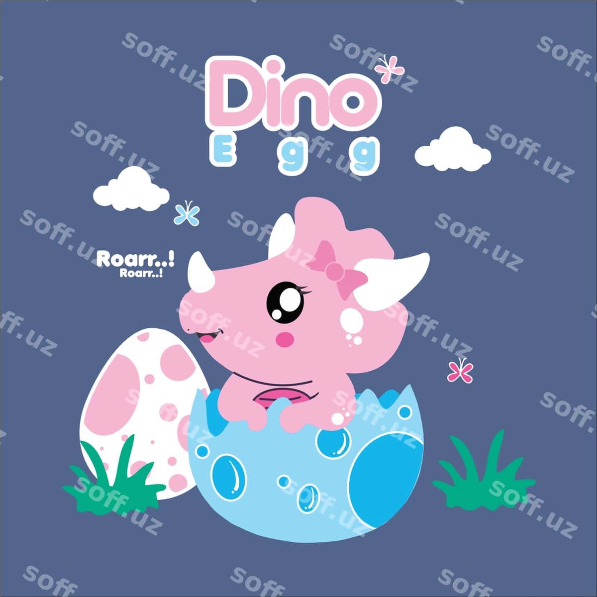 Bepul shablon dizayni dino tuxumi | Free template design dino egg 1