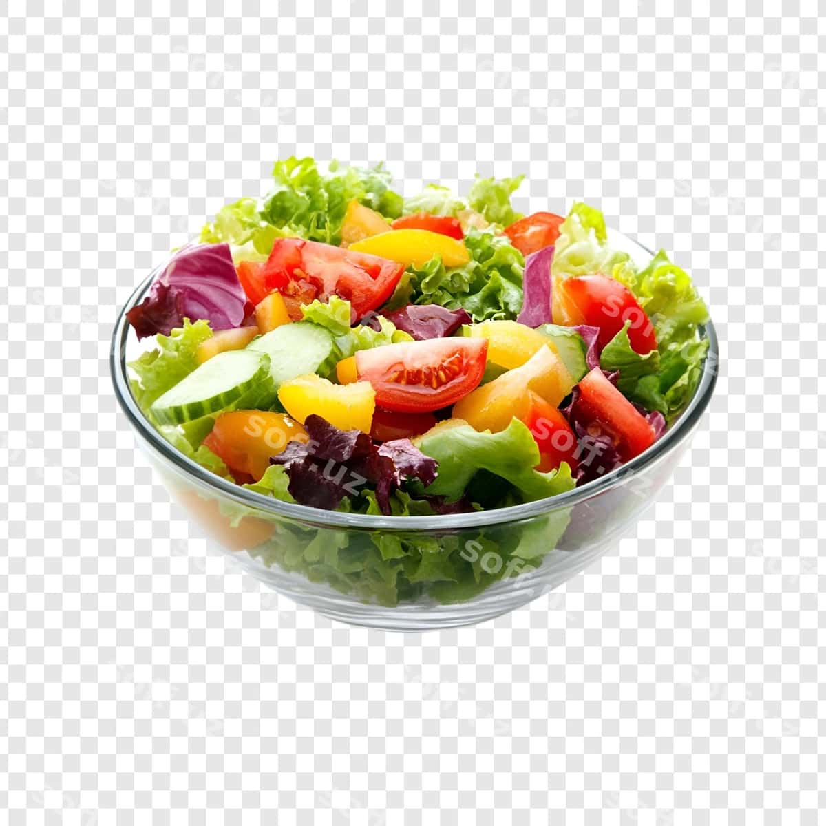 Qizil pomidor ziravorlari bilan yangi yashil salat | Fresh green salad with red tomatoes spice 1