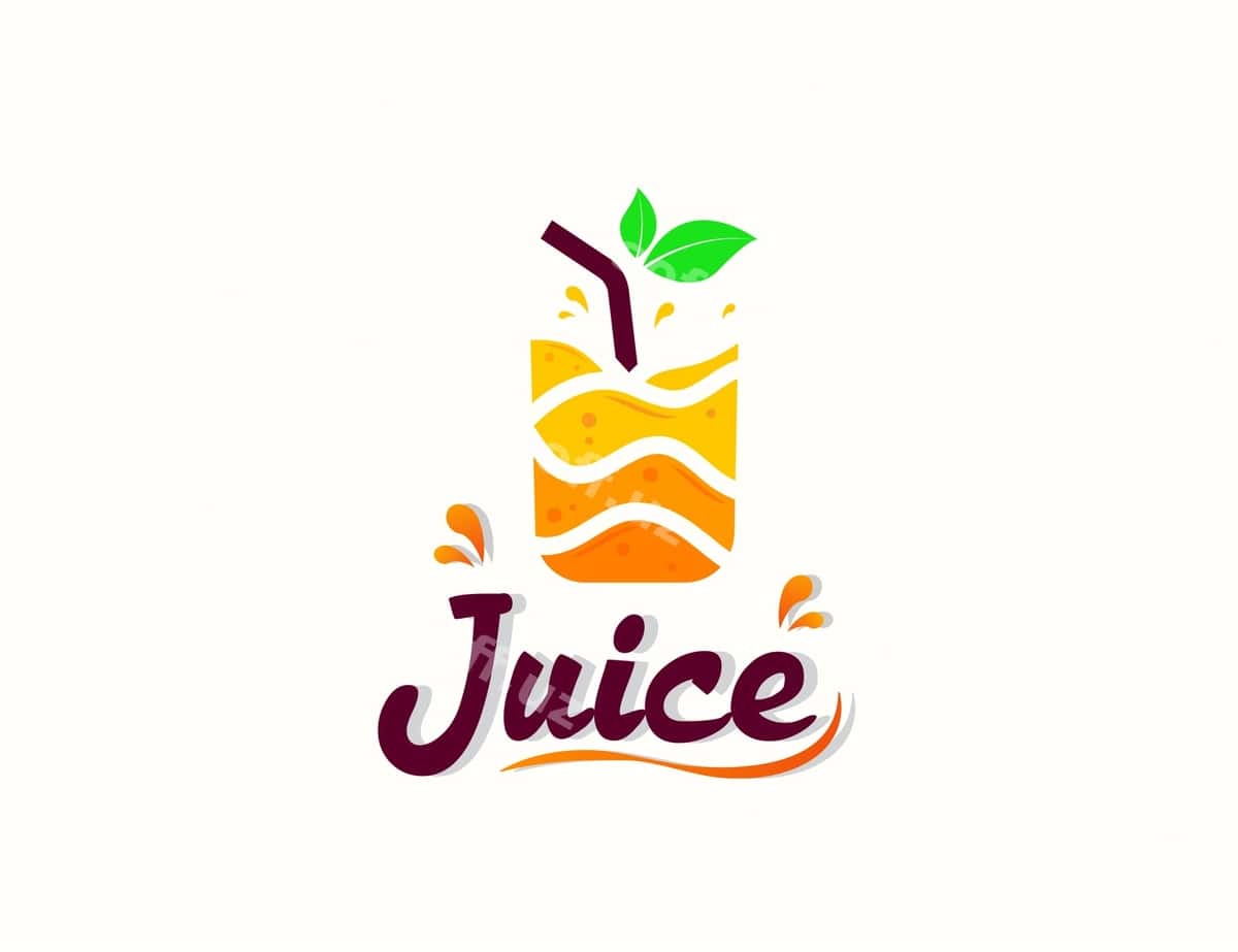 Yangi apelsin shirin suvi logotip dizayni | Fresh orange juice logo design 1