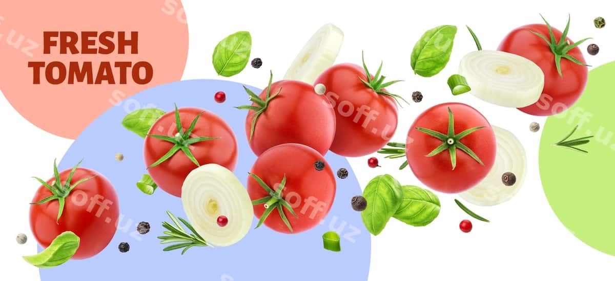 Taze pomidor banner | Fresh tomato banner 1