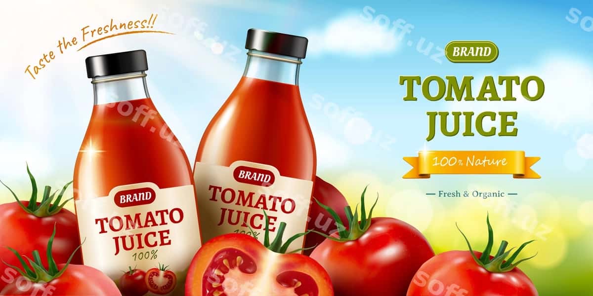 Yangi pomidor suvi reklamalari | Fresh tomato juice ads 1