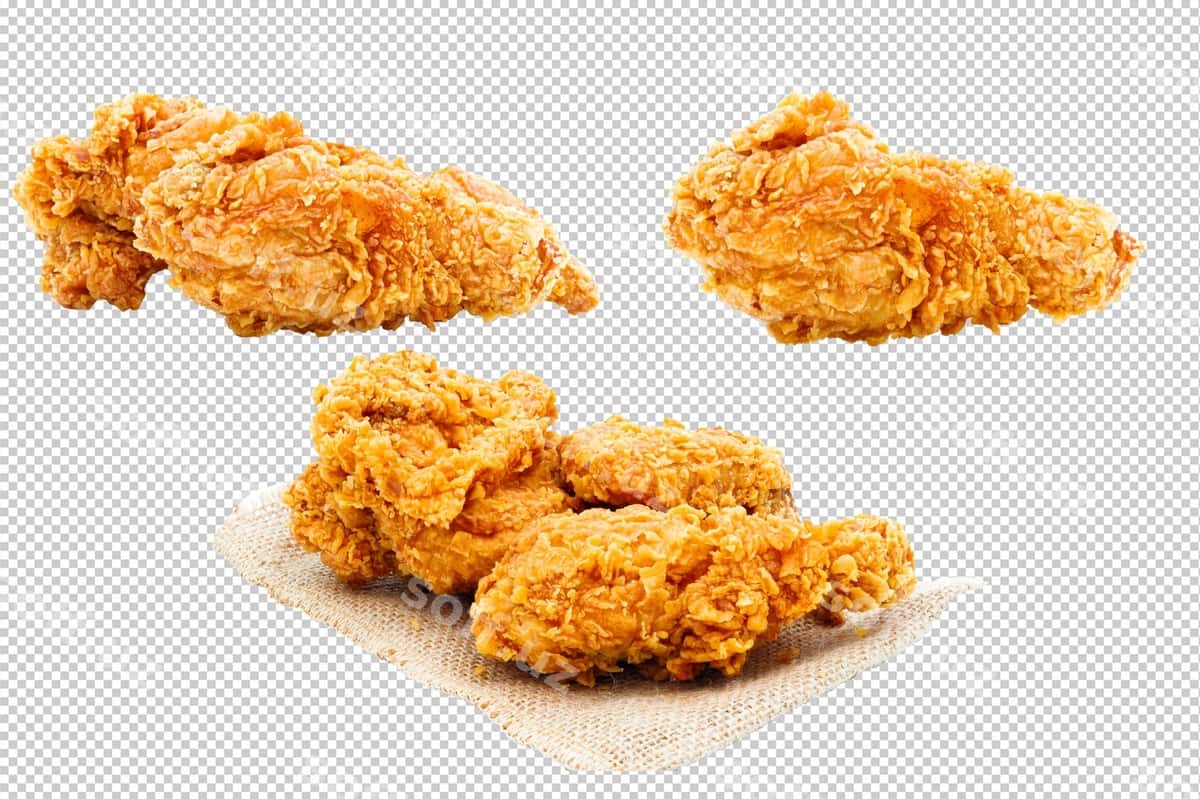 Qovurilgan qurilgan tovuq filet psd | Fried crispy chicken file psd 1