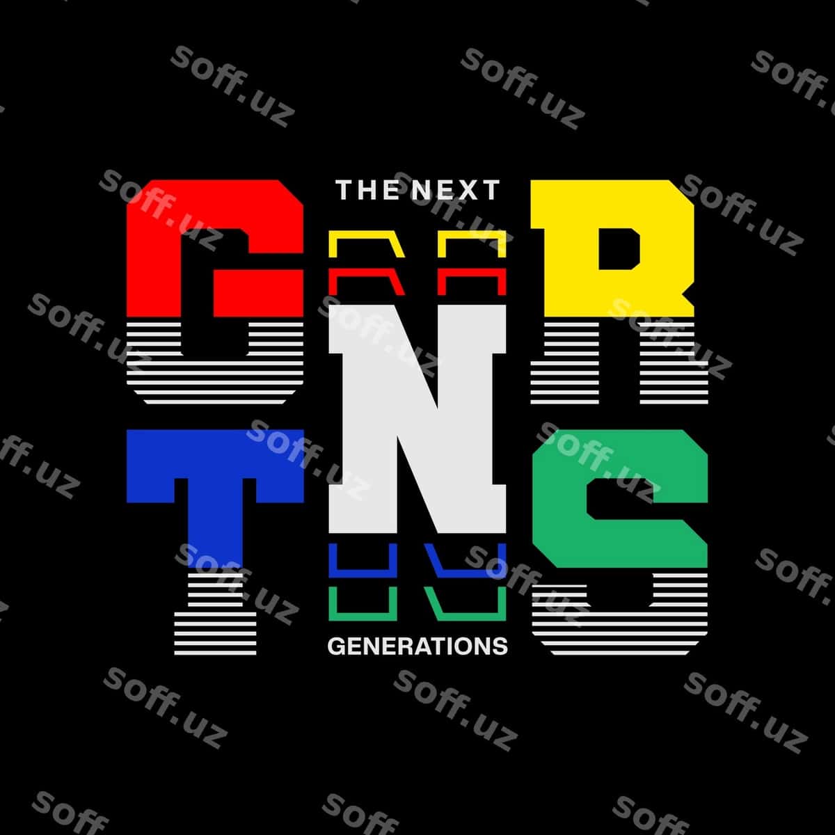 Avlod tipografik futbolka dizayni | Generation typography t shirt design 1