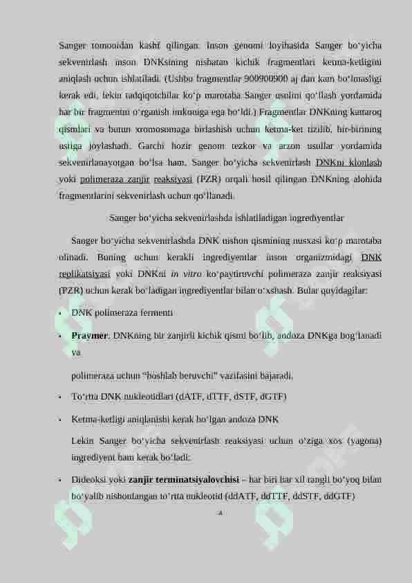 DNK ni sekvenslash usullari 4