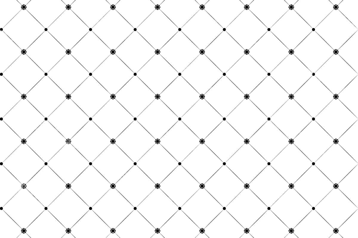Geometrik panjara naqsh dizayni qora oq | Geometric grid pattern design black white 1