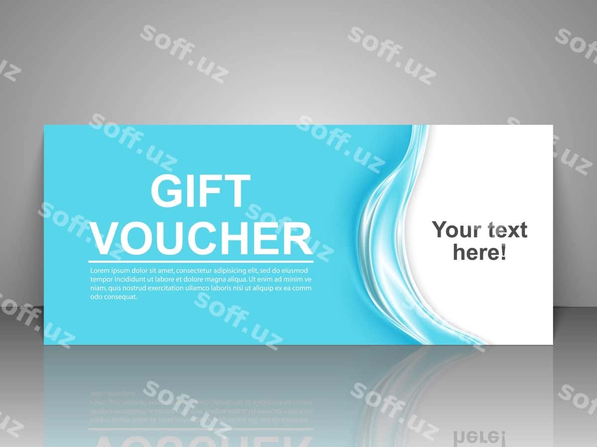Subsonic kupon shabloni | Gift voucher template 1