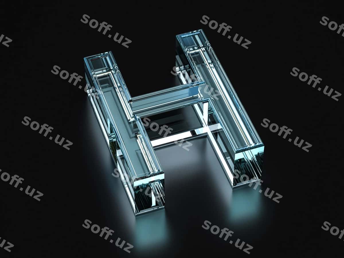 Shisha h harfi | Glass letter h 1