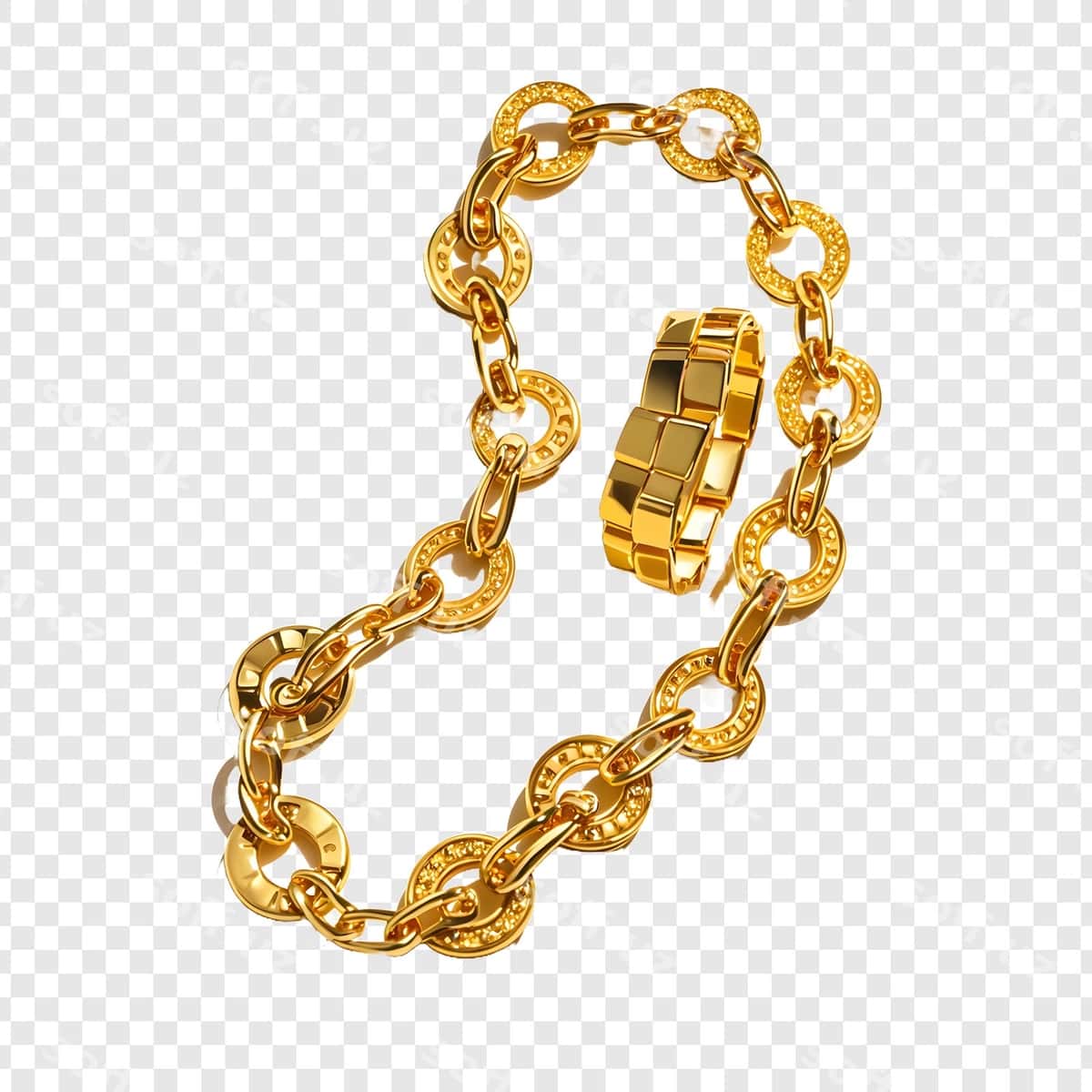 Oltin krossli zanjir | Gold chain with cross it 1