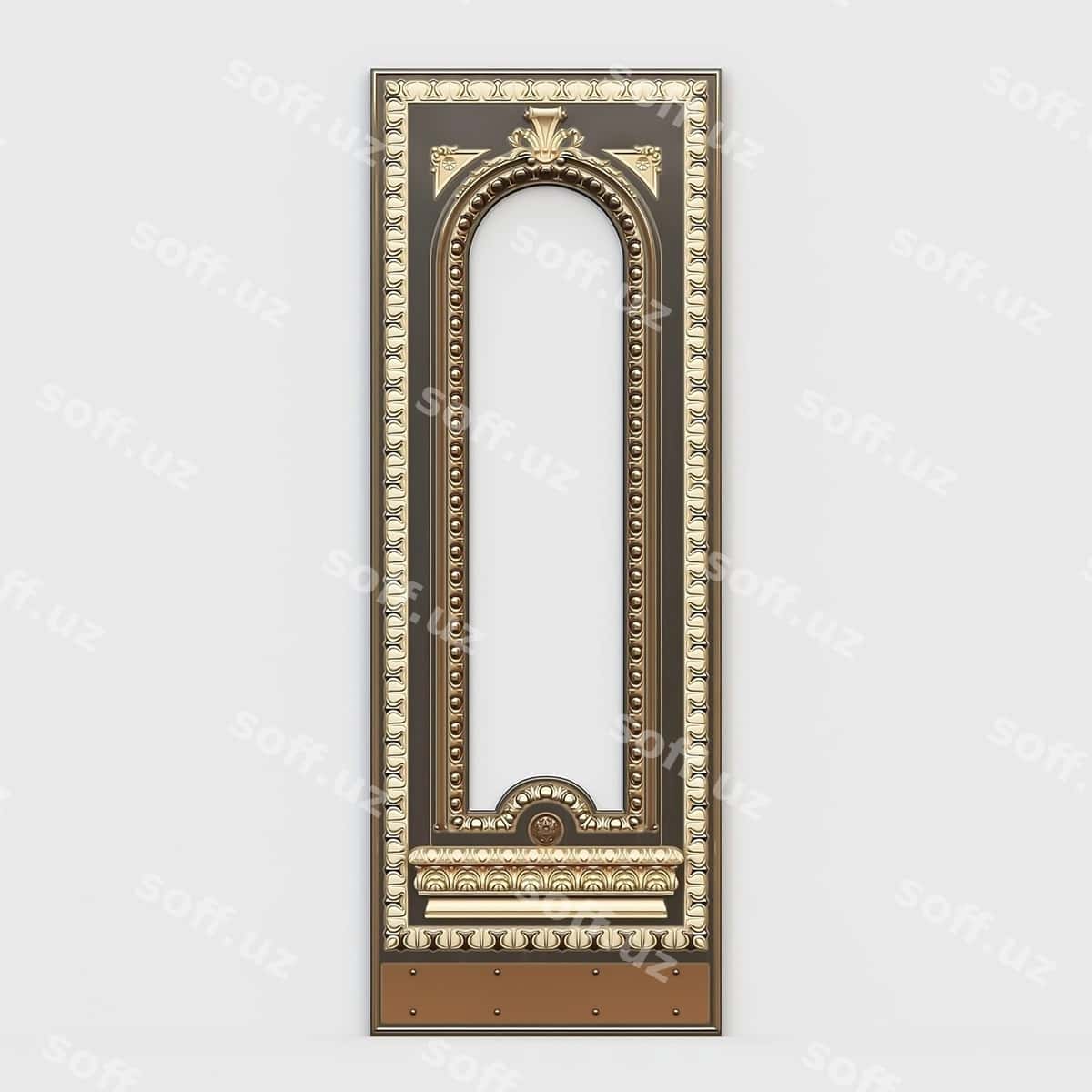 Oltin ramkali so'zli ayna | Gold framed mirror with word 1