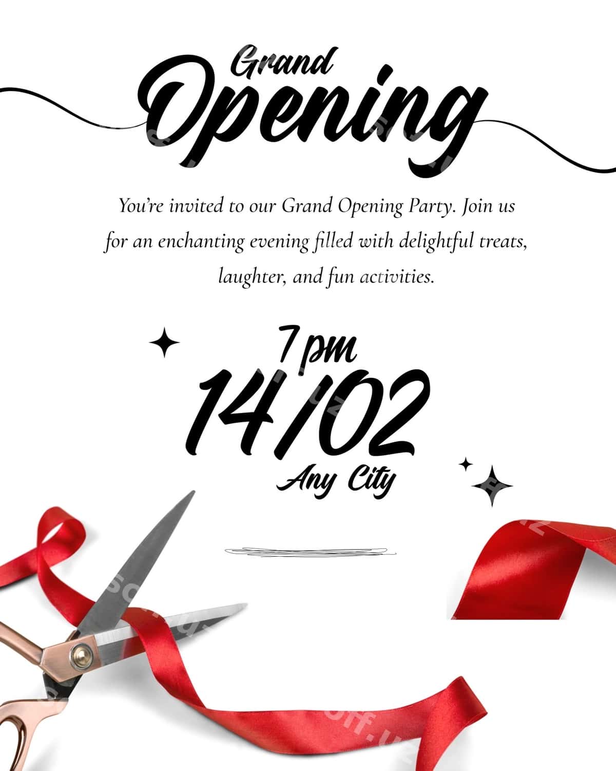 Katta ochilish to'yga taklifnoma | Grand opening party invitation 1