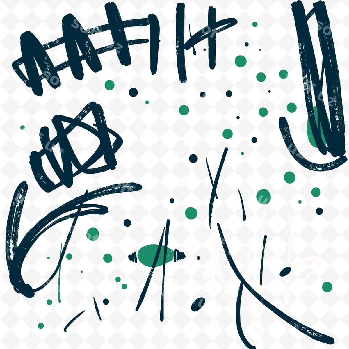 Yashil qora baliq 7-raqamli u | Green black fish with number 7 it 1