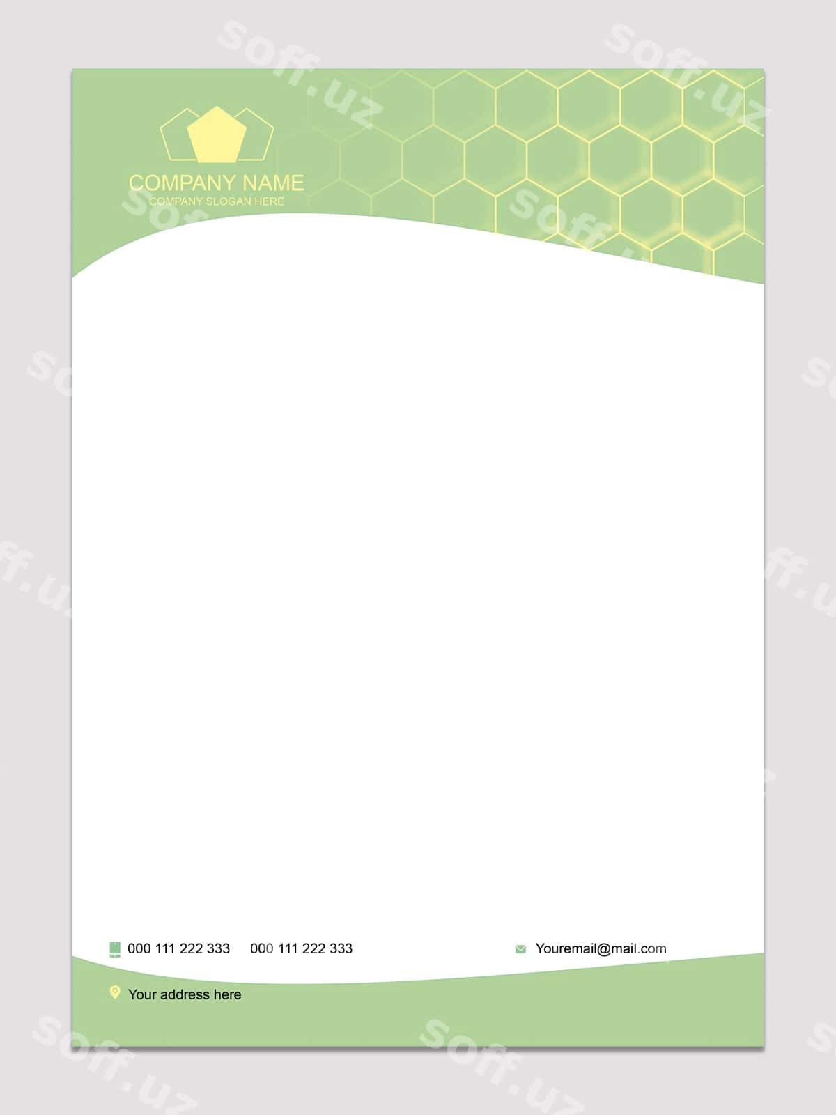Yashil xatboshi | Green letterhead 1