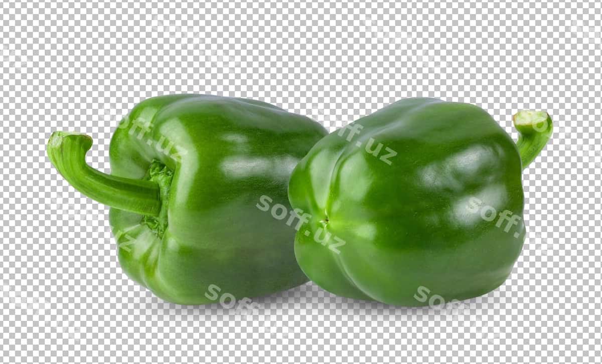 Yashil mirch ajraltirilgan alfa qat | Green pepper isolated alpha layer 1