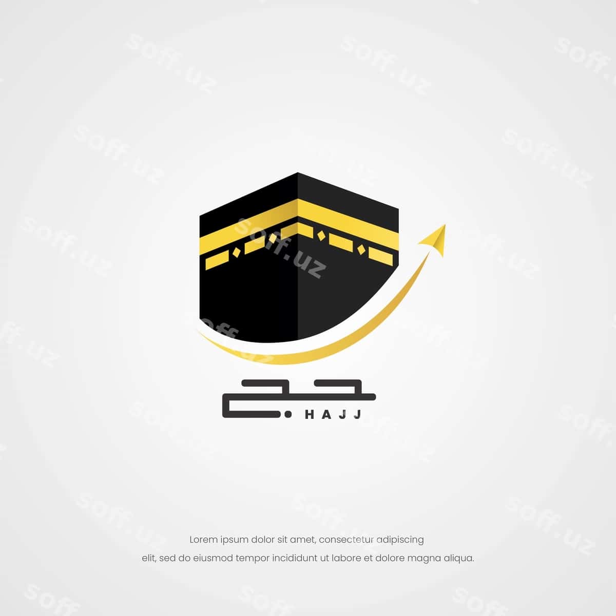 Hajj sayohati logotipi dizayni | Hajj travel logo design 1