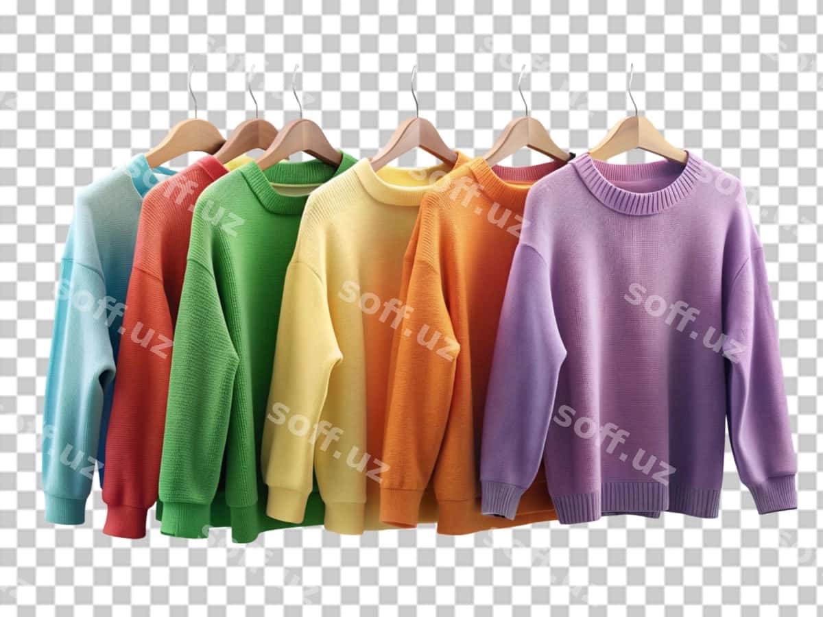 Asib turgan rangli sviterlar | Hanging colorful sweater clothes 1