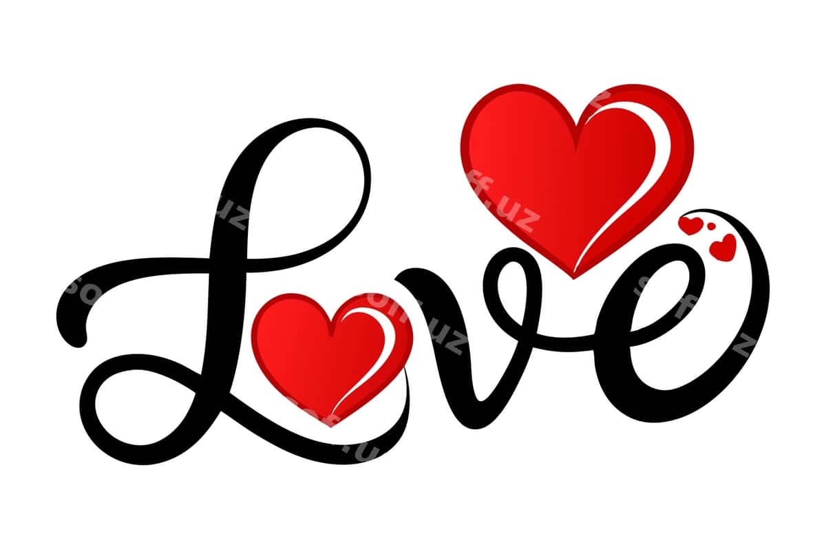 Yurakdagi muhabbat bilan Sevishganlar kuni bilan tabriklayman | Happy valentine day with heart love 1