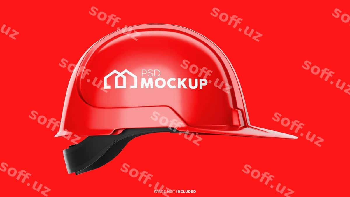Qattiq bosh poyabzali PSD namunasi | Hard helmet psd mockup 1