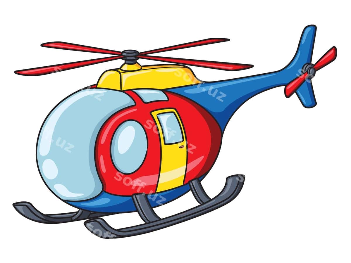 Vertolyot kartunı | Helicopter cartoon 1