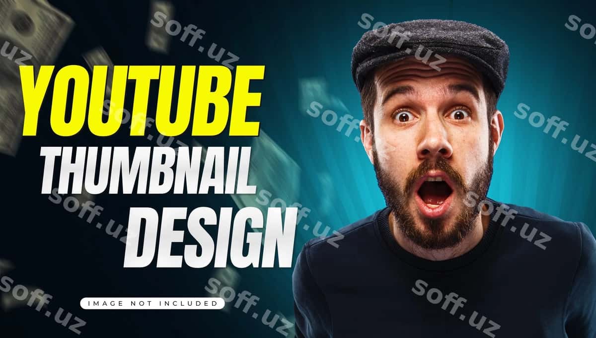Yuqori sifatli YouTube minyatür shabloni | Highquality youtube thumbnail template 1