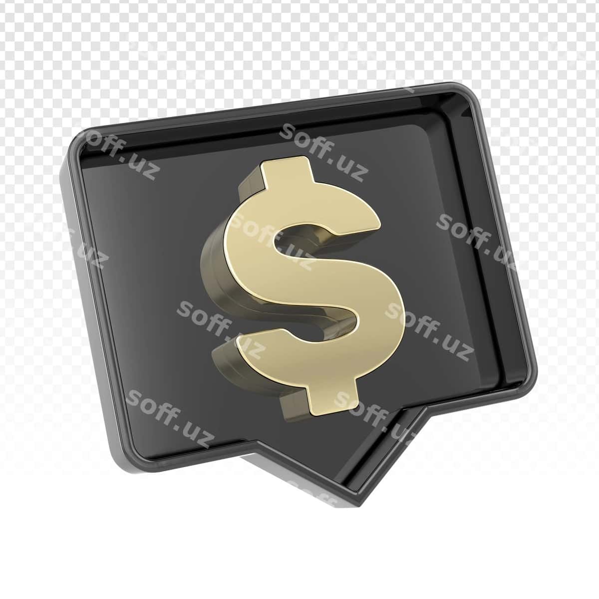 Icon money dollar 3D render | Icon money dollar 3d render 1