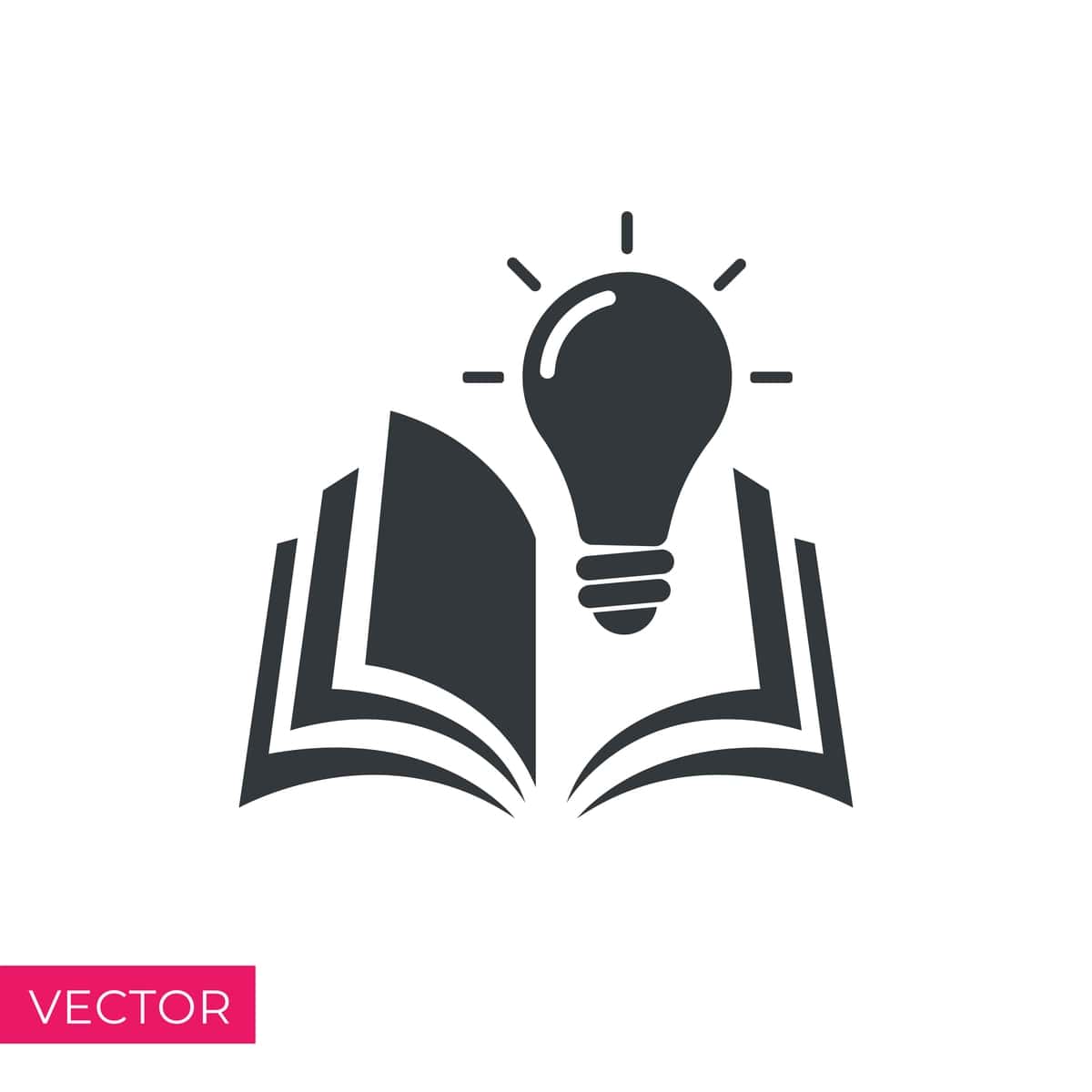 Lampochka tushunchasi bilan ochiq kitob, donolikni anglash yangi bilim | Open book with lightbulb concept new knowledge understanding wisdom 1